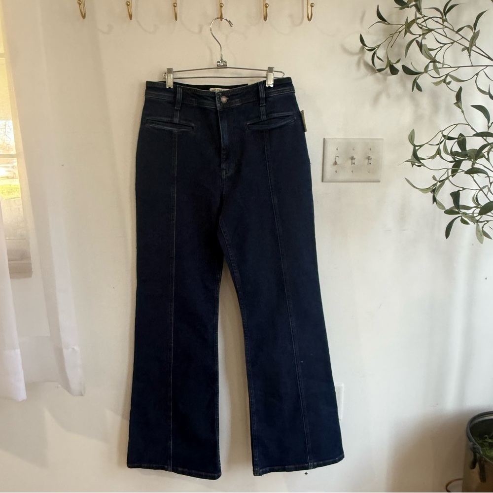 Free People We The Free Firecracker Flare Jeans Tartan - Picture 5 of 8